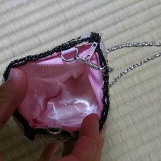 ぶたのビーズバックの画像