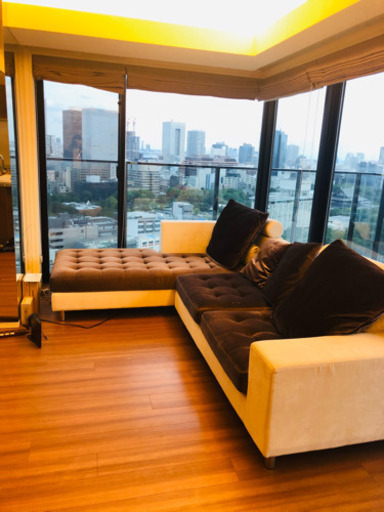 【商談中】L字型ソファ、ダブルベッド２床