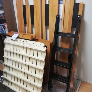 【候補者選定中：新規受付終了】大人用 ２段ベッド 耐荷重700kg Creil(クレイユ) 耐震 宮付き ライト、コンセント  頑丈 の画像