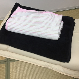 10/21処分開始予定◎中古◎シングル敷布団、毛布、敷きパッドのセット