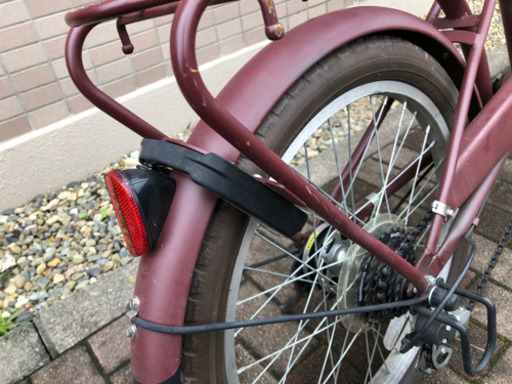 20インチ自転車　6段変速LEDオートライト付き　綺麗