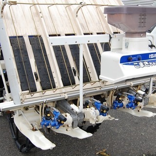 ★鳥取 イセキ 4条植 田植機 PQZ4-DULF さなえ 8.8馬力 ロータリー式 パワステ 施肥機/除草剤散布機付き 整備済み 引き取り歓迎の画像