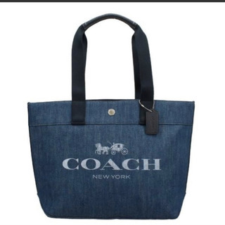 【新品】COACH デニム トートバッグ