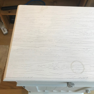 白の木目調のサイドボード　取りに来てくださる方向けの画像