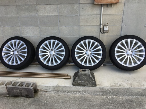 【値下げ】美品！レガシー（BR/BM)純正18インチホイール+ハンコック225/45R18　４本セット