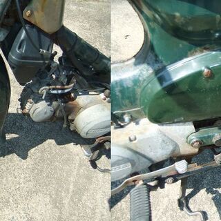 値下げ スーパーカブ 12v カスタム車 ジャンク レストアベース 部品取りの画像