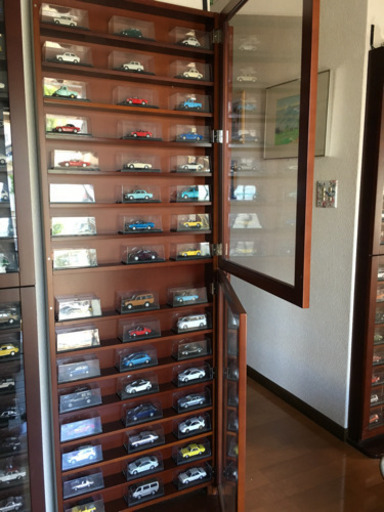 交渉中　　国産名車コレクション 飾り棚 値下げ！！