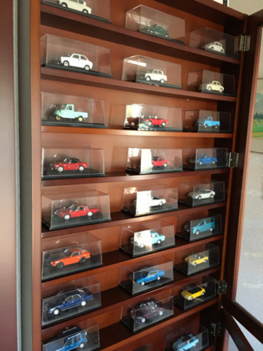交渉中　　国産名車コレクション 飾り棚 値下げ！！