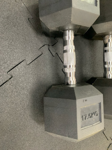 ラバーヘックス  ダンベル  17.5kg 2個