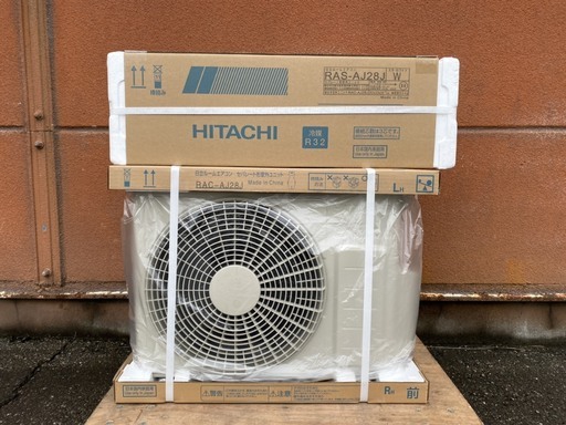 【未開封品】 日立 HITACHI 白くまくん ルームエアコン RAS-AJ28J RAC-AJ28J 単相100V 2.8kw 2019年製 ②