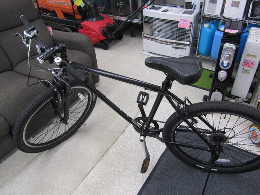 マウンテンバイク　２６インチ　ＭＴＢ　フロントサス　黒　LEDライト付き☆ PayPay(ペイペイ)決済可能 ☆ 札幌市 北区 屯田