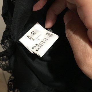 レストローズ　黒のベロアワンピースの画像