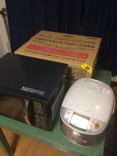 ガスレンジ 電子レンジ 炊飯器 売り