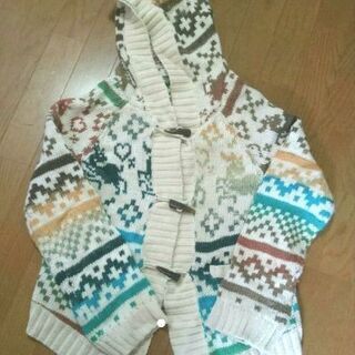 カラフルニット フーディー