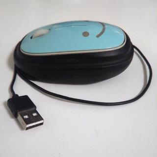 【中古】ELECOM/ケーブル収納対応 光学式マウス M-MK1URシリーズ ブルーの画像
