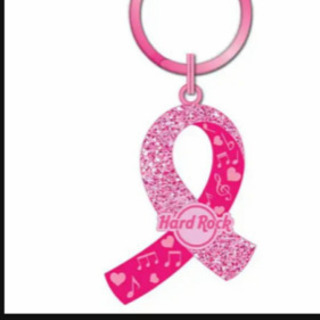 hard rock cafe pink Keychain