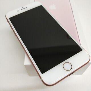 【超美品バッテリー100%】Apple iPhone7 128G ローズゴールド ムスビー｜iPhone7 ゴールド 128GB SIMフリー バッテリー100