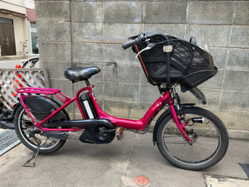 電動自転車ヤマハPAS Kiss mini 8.1Ah  前子供乗せ　20インチ　ローズ
