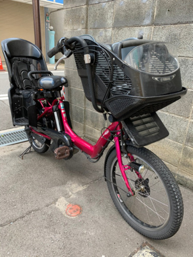 電動自転車ヤマハPAS Kiss mini 8.1Ah  前子供乗せ　20インチ　ローズ