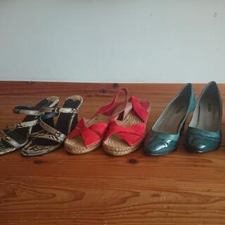 ウェッジソールfxaFERRIRAサンダル size35 +３足🍀値下げしました🍀の画像