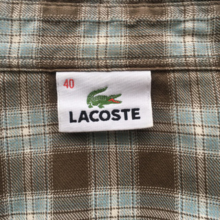 LACOSTE　長袖　チェックシャツの画像