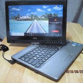 ビジネスマン向け、爆速ノートＰＣ富士通LIFEBOOK/ T732/F☆Core i3 第3世代/Windows 10 Pro/新品SSD240GB/無線/カメラ/タッチパネル/タッチペン付き