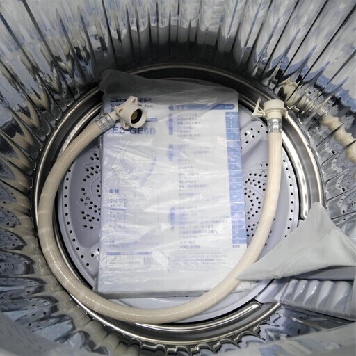 配達可 SHARP 全自動洗濯機 6.0kg ES-GE6B-W 2018年製