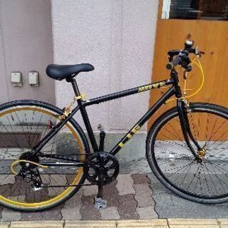 美品☆MOVE L.I.G700cクロスバイク アルミ/7speed/ブラックxゴールド
