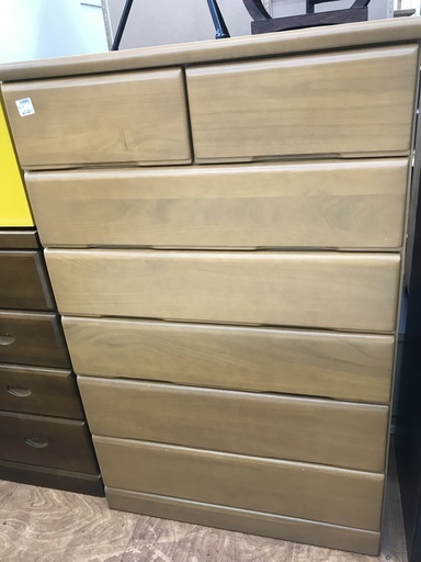 ニトリ 6段ハイチェスト 天板キズ有り