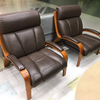 FUJI FURNITURE/フジ ファニチア 本革ソファー3点セット