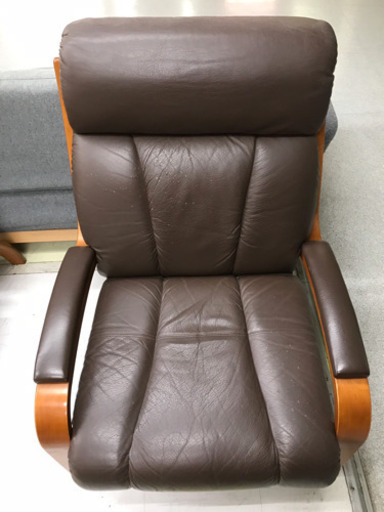 FUJI FURNITURE/フジ ファニチア 本革ソファー3点セット