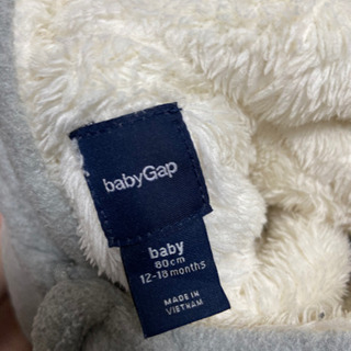 babyGap くまみみカバーオール ベビーコート 80cm 12-18month おくるみ フットマフの画像