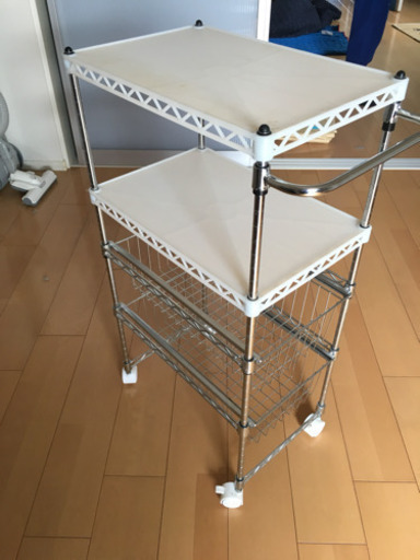 引き出し付きキッチンラック
