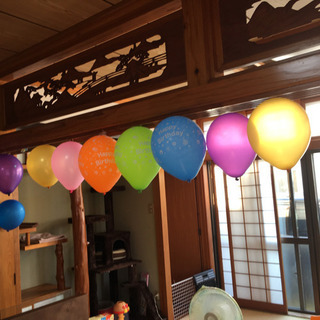 誕生日 風船 HAPPY BIRTHDAYの画像
