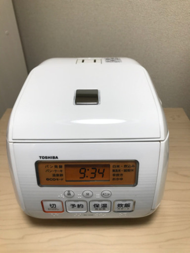 TOSHIBA2017年製３合炊き炊飯器