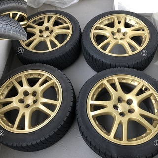 最終値下げ送料込希少WRX純正ホイール 4本GDBインプ100PCD 17インチ SUBARU スバル インプレッサ GDB WRX STi 純正 中古ホイール 4本