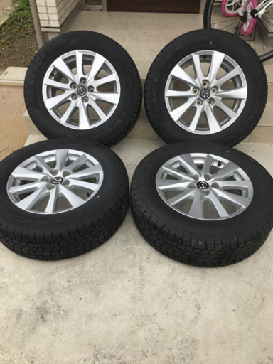 美品マツダCX-5純正ホイール　超バリ山スタッドレス2018年製付4本