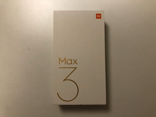 新品 Xiaomi Mi Max 3 6GB 128GB ゴールド SIMフリー 公式グローバルロム 日本語対応