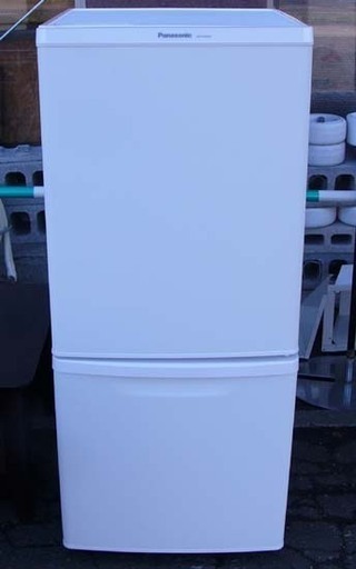 カード決済対応！19K0225 C 値下げ!! Panasonic/パナソニック ノンフロン冷凍冷蔵庫 138L NR-B14BW-W 白 2018年製 中古