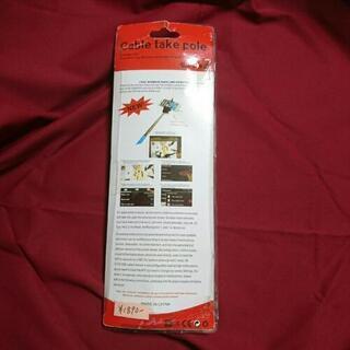 《未使用》自撮り棒  赤の画像