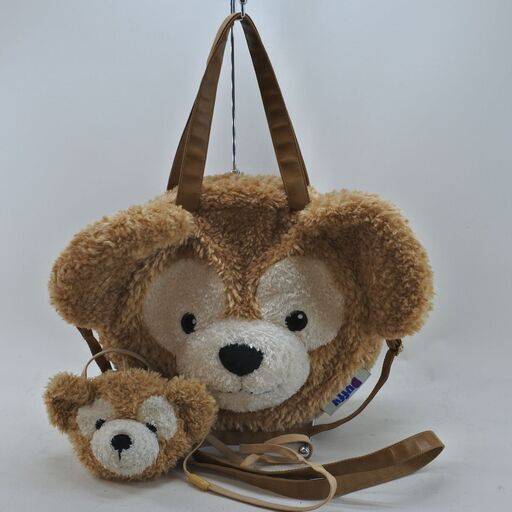 ディズニー★ダッフィー 2WAYバッグ \u0026 ポシェット★中古良品[9806