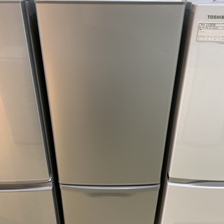 中古 168L 2ドア冷蔵庫 シルバー パナソニック NR-B179W-S 2017