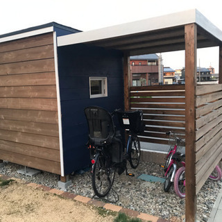 物置小屋、ウッドデッキ、バーゴラ、DIYレクチャーします。の画像