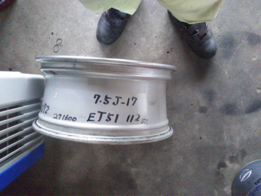 7.5J -17 アルミホイール　VW純正