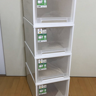 クローゼットケース4個　無料配送　幅39x奥53x高30 来訪な...