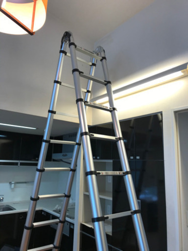 ハシゴ兼用アルミ脚立 最長6.2m 折りたたみみ