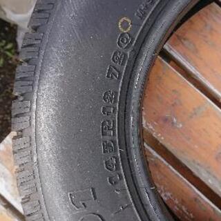 145R12 スパイクタイヤ ドタキャンの為再出品の画像