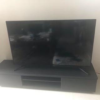 50V型テレビ＋テレビ台 使用一年 単品のみも歓迎