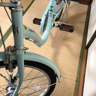 ブリヂストン　22型 自転車 アルミーユ ミニ　オパールミントAU20T 2017年/点灯虫モデルの画像