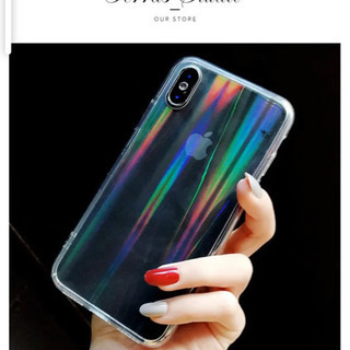 iPhone11 6.1インチ レインボーシリコンケース